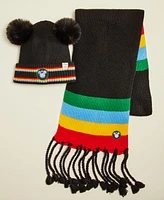 Disney | Macy's Mickey Mouse Striped Beanie & Scarf Set, Created for Macy's