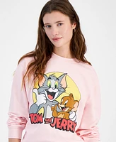 Freeze 24-7 Juniors' Tom & Jerry Crewneck Sweatshirt