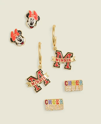 Disney | Macy's Minnie Mouse Cheer Squad 3 Pair Earring Set, Created for Macy's