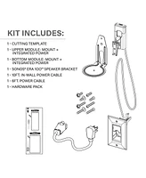 Sanus Universal Tilt & Swivel Speaker Wall Mount and Power Kit - Each