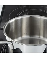 BergHOFF DiNA Helix Recycled 18/10 Stainless Steel 7.25" Stockpot 2.2qt., Glass Lid