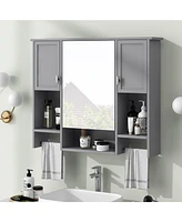 Slickblue Modern Wall-Mounted Bathroom Storage Cabinet Sleek and Space-Saving Organizer