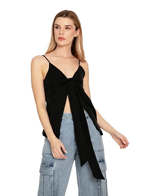 Belle & Bloom Women's First Class Reversible Tie Top