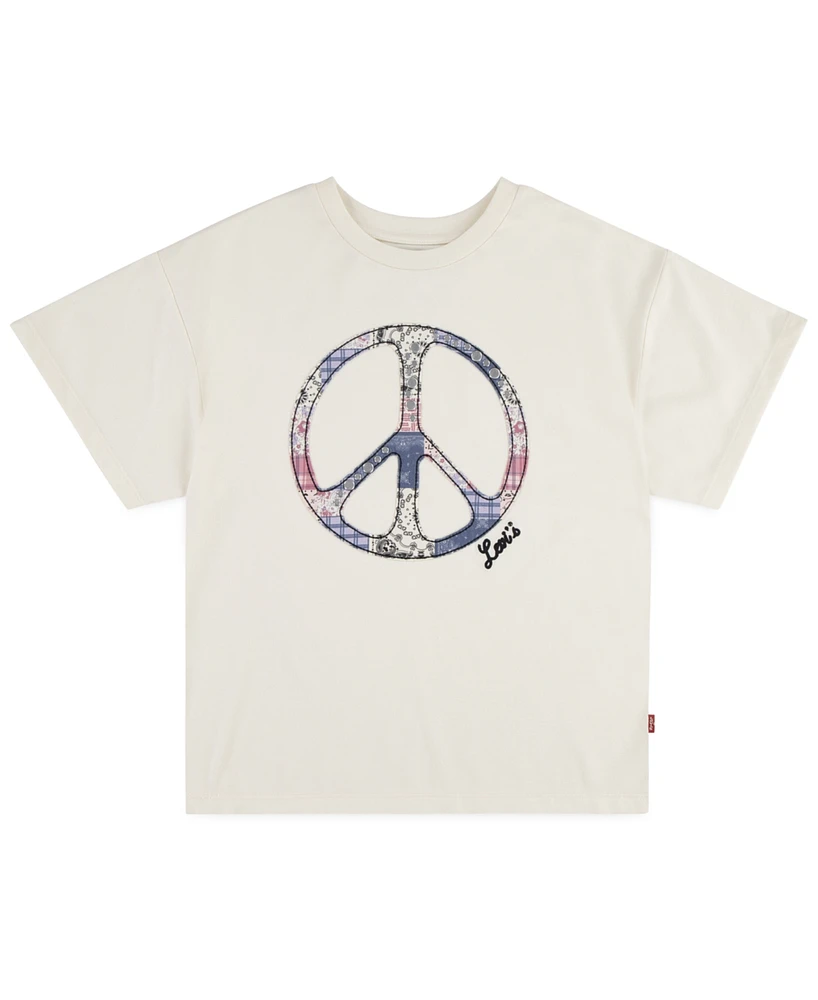 Levi's Big Girls Oversized Peace Sign Tee