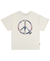 Levi's Big Girls Oversized Peace Sign Tee