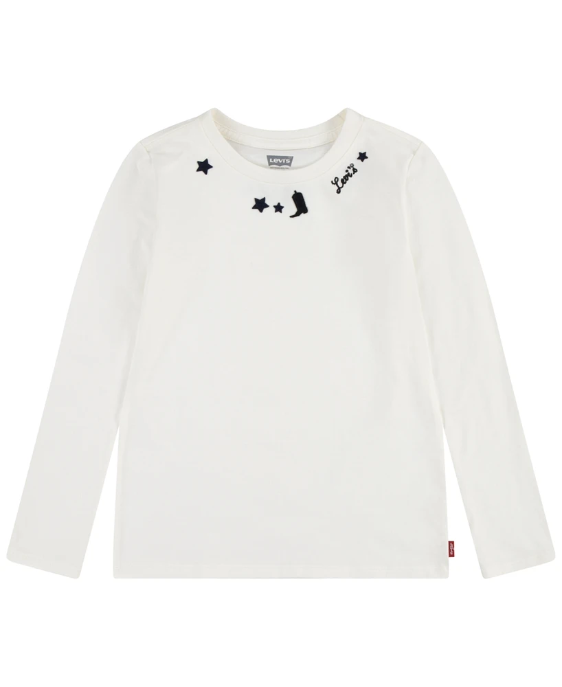 Levi's Toddler Girls Long Sleeve Stars Tee