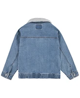 Levi's Big Girls Sherpa Collar Denim Jacket