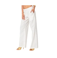 Edikted Women's Arya linen look pants