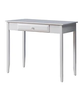 Kings Brand Furniture Wood Home & Office Parsons Desk with Drawer, White