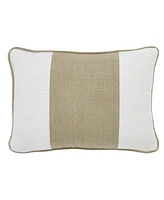 Ihi Home Linen Stripe Pillow, 14"x 20"