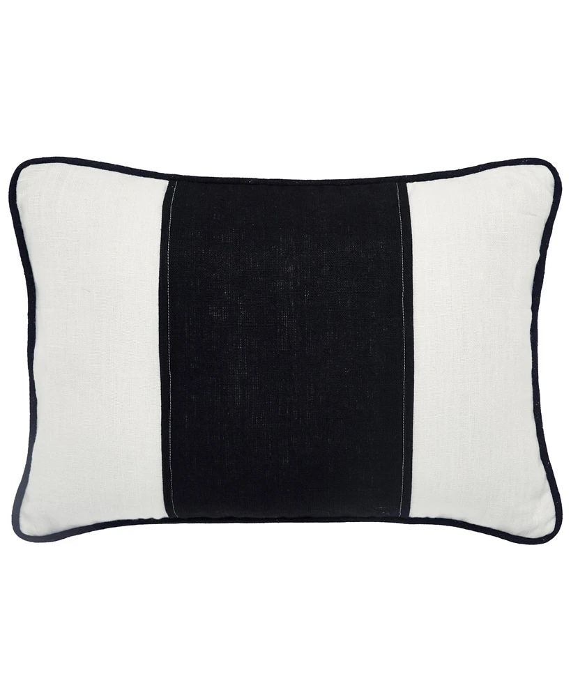 Ihi Home Linen Stripe Pillow, 14"x 20"