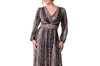 Kiyonna Plus Kelsey Long Sleeve Maxi Dress