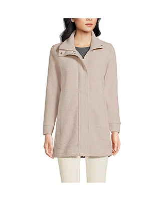 Lands' End Women's Boucle Fleece Coat