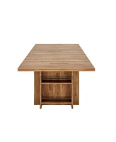 Tribesigns Farmhouse Dining Table for 6 to 8, 63