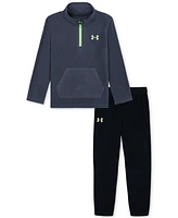 Under Armour Toddler & Little Boys 2-Pc. 1/4-Zip Fleece Sweatshirt Joggers Set