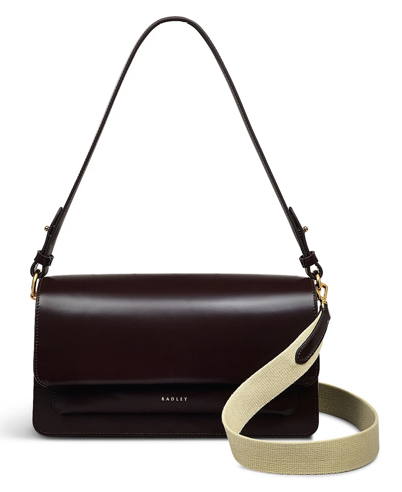 Radley London Leather Lane Flap Over Shoulder Bag