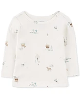 Carter's Baby Long-Sleeve T-Shirt & Bear Overalls, 2-Piece Set