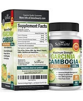 BioSchwartz Garcinia Cambogia Weight Loss Pills - 1500mg Hca Pure Extract - Fast Acting Appetite Suppressant