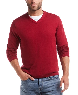 Weatherproof Vintage Men's Long Sleeve V-Neck Cotton Cashmere Sweater