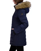 Hfx Women's Midweight Quilted Winter Puffer Galaxy Jacket