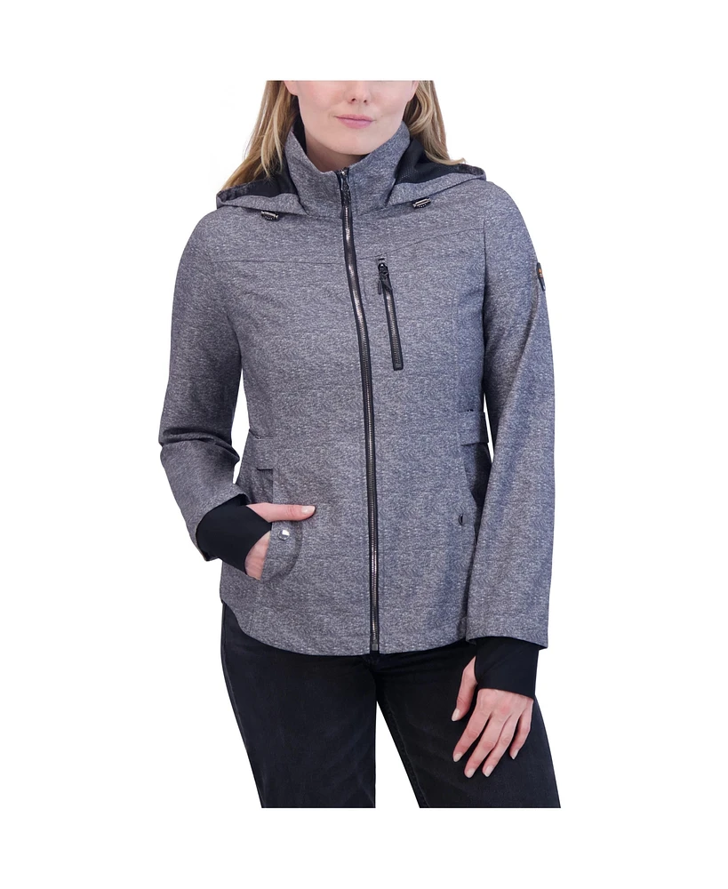 Hfx Women's Water Resistant Soft Shell Rain Jacket