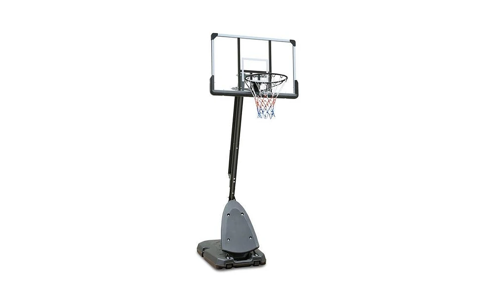 Slickblue Outdoor Basketball Hoop with Height Adjustment for Versatile Play