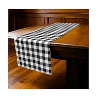 Slickblue 14 x 108-Inch Polyester Gingham Checkered Table Runner