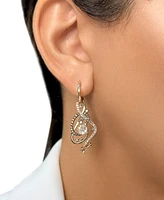 Le Vian Crazy Collection Chocolate Diamond & Nude Diamond Swirl Drop Earrings (1-1/2 ct. t.w.) in 14k Rose Gold