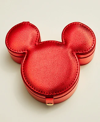 Disney | Macy's Mickey Mouse Metallic Jewelry Storage Case, Created for Macy's