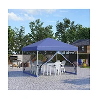 Slickblue 10' x 10' Pop-Up Canopy Tent for Quick Outdoor Shelter