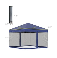 Slickblue 10' x 10' Pop-Up Canopy Tent for Quick Outdoor Shelter