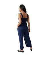 Ingrid + Isabel Maternity Smocked Bodice Jumpsuit