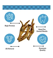 Country Living Chicken Feet Dog Treats - All-Natural, Crunchy & Nutritious Snacks for Joint Support, High in Protein & Glucosamine - 20