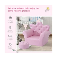 Slickblue Kids' Sofa Set with Footstool: Cozy and Stylish Furniture for Little Ones