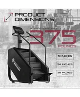 Signature Fitness Continuous Climber for Cardio and Lower Body Workouts, Black