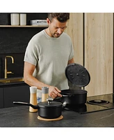 BergHOFF Leo Phantom 5pc Nonstick Ceramic Cookware Set, Recycled