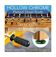 SereneLife 48" Competition Foosball Table for Home and Game Room with 2 Balls and 2 Cup Holders
