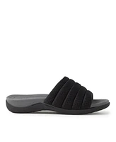 Dearfoams Womens Low Foam Slide Sandal