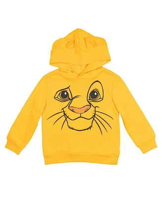 Disney Baby Boys Lion King Winnie the Pooh Pixar Monsters Inc. Mickey Mouse Lilo & Stitch Fleece Pullover Hoodie to