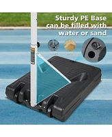 Slickblue Poolside Basketball Hoop System, Portable and Height Adjustable for Swimming Pools