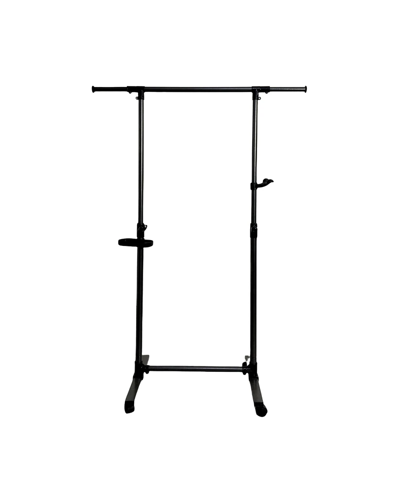 Slickblue Short Clothing Rack with Bottom Shelves for Hanging Clothes