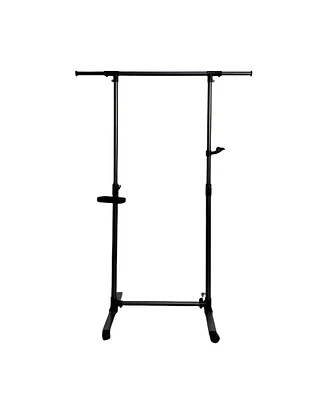 Slickblue Short Clothing Rack with Bottom Shelves for Hanging Clothes