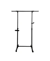 Slickblue Short Clothing Rack with Bottom Shelves for Hanging Clothes