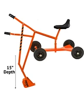 Big Dig and Roll Special Edition Sandbox Digger w/ 360 Degree Rotation, Orange