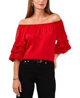 Vince Camuto Women's Off-The-Shoulder Bubble-Sleeve Top