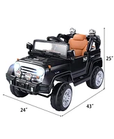 Costway 12V MP3 Kids Ride On Truck Car Rc Remote Control with Led Lights Music
