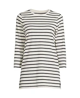 Lands' End Plus 3/4 Sleeve Cotton Supima Tunic