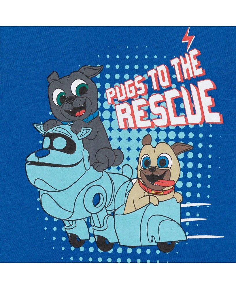 Disney Toddler Boys Puppy Dog Pals Mickey Mouse 4 Pack T-Shirts