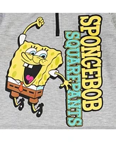 SpongeBob SquarePants Toddler Boys Fleece Half Zip Hoodie to