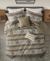 Madison Park Mariposa Stripe Herringbone 5-Pc. Comforter Set